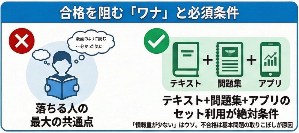 宅建で実際にトリセツを使って落ちた人の共通点