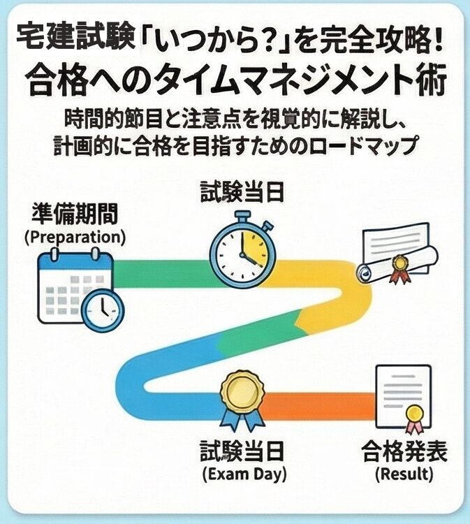 宅建試験は何時から？当日の時間割と合格発表